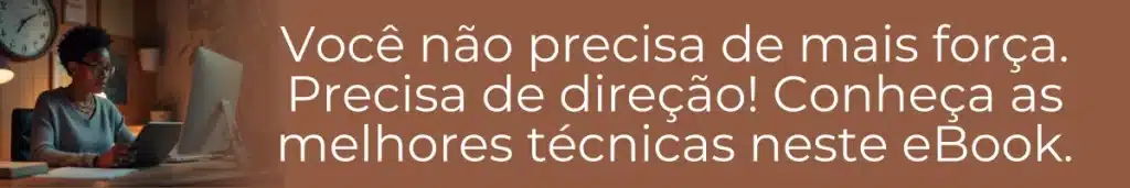 Imagem representando uma mulher em home office com texto sobre produtividade