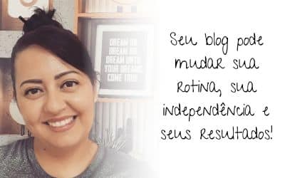 Imagem de rosto da autora Tati Crizan e uma frase sobre blog marketing